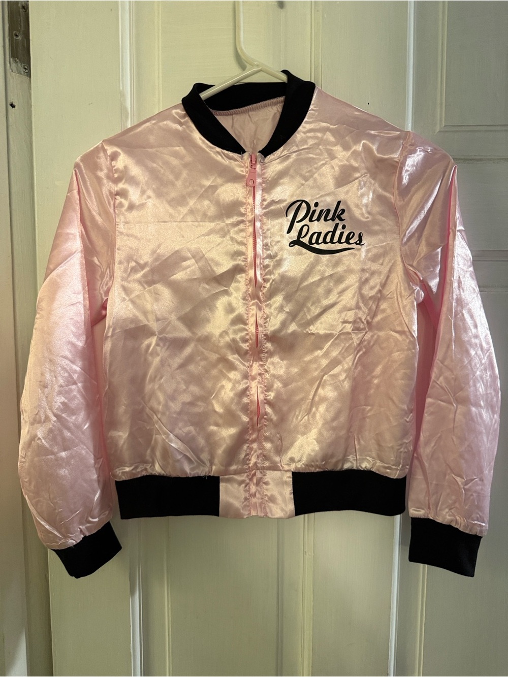 Satin Bomber Jacket - Pink Ladies